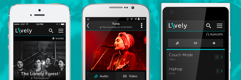Promotional screenshot of the app installed in 3 devices